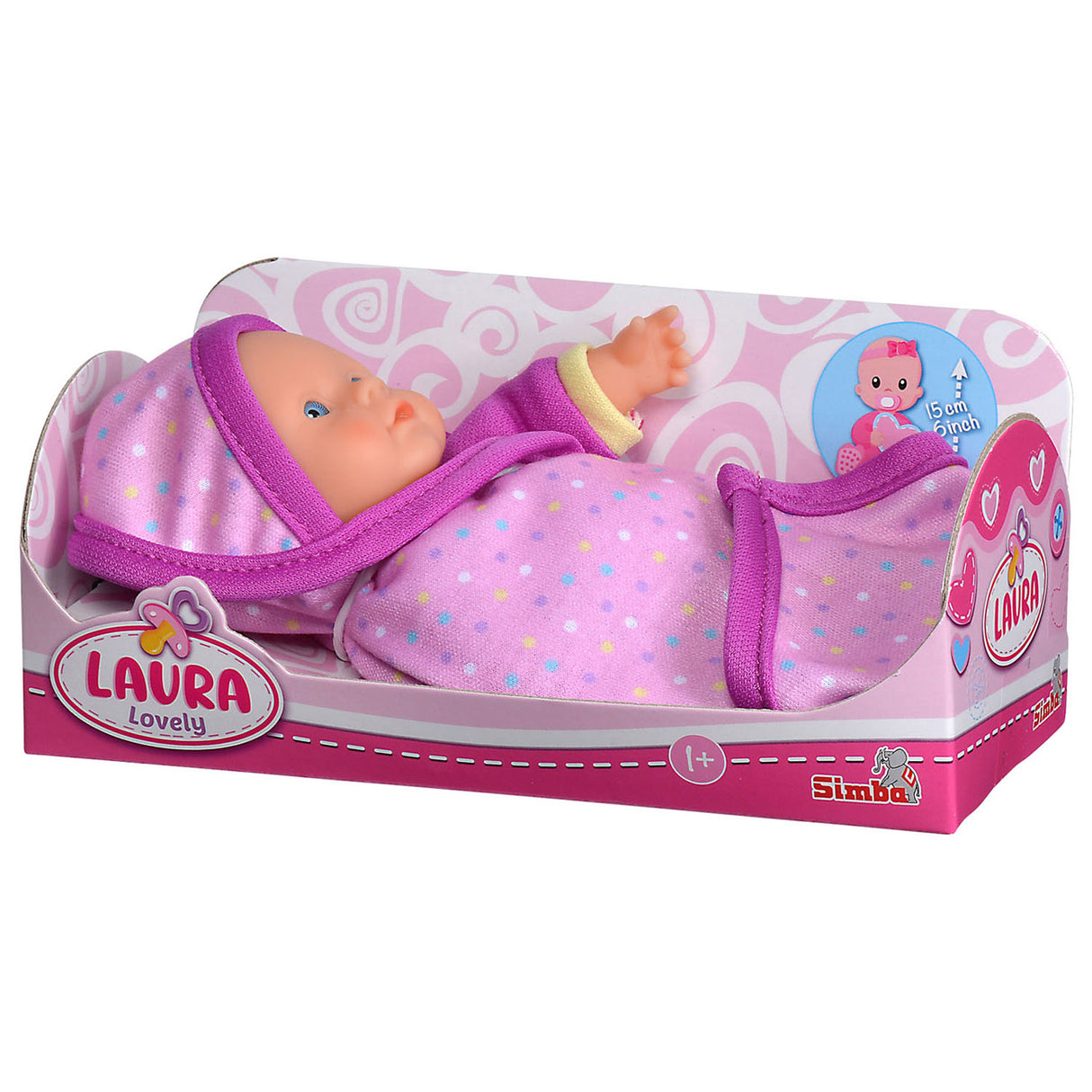 Simba Babypuppe Laura Lovely mit Decke