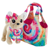 Simba Chi Chi Love Puppy Kuscheltier im Taschen-Batik-Stil