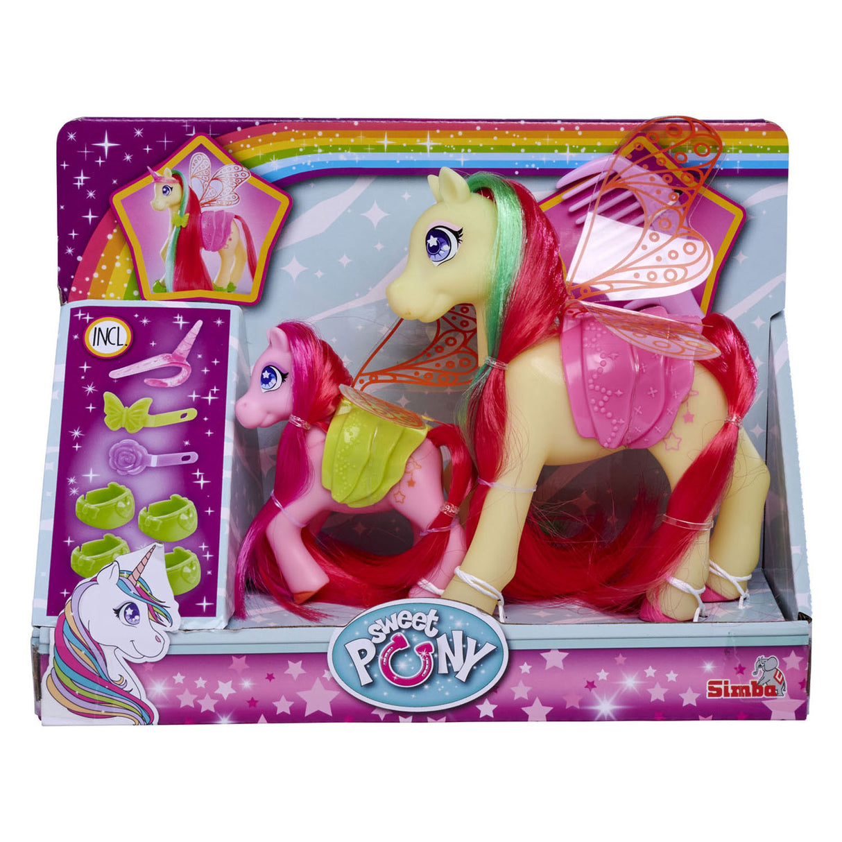 Simba sweet pony kappop fairies met accessoires