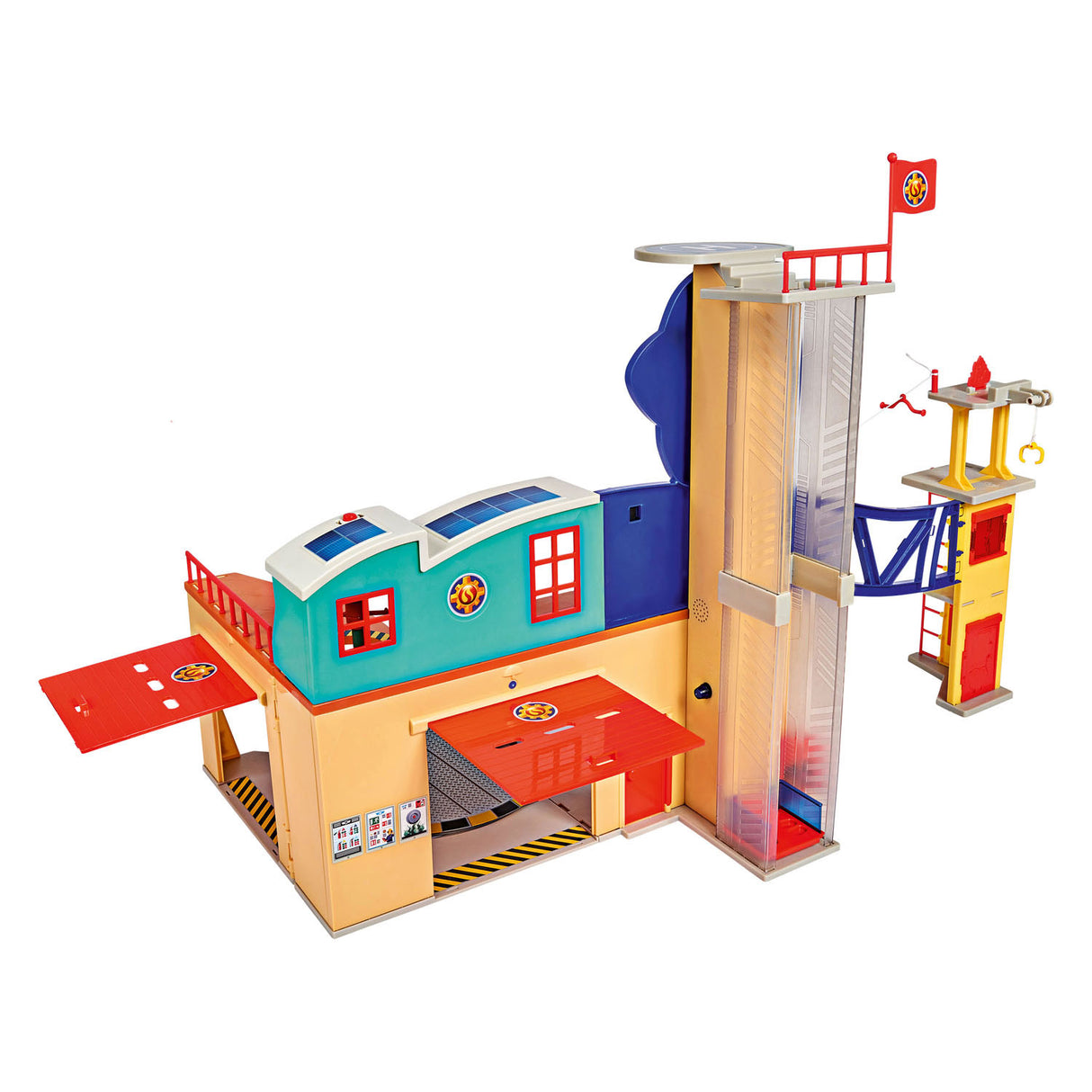 Simba Feuerwehrmann Sam Feuerwache XXL-Spielzeugset mit Licht und Ton.