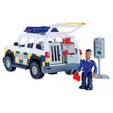 Simba Feuerwehrmann Sam Polizeiauto mit Spielzeugfigur