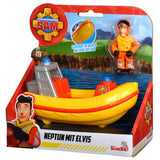 Brannmann Sam Rescue Boat med Play Figure Elvis