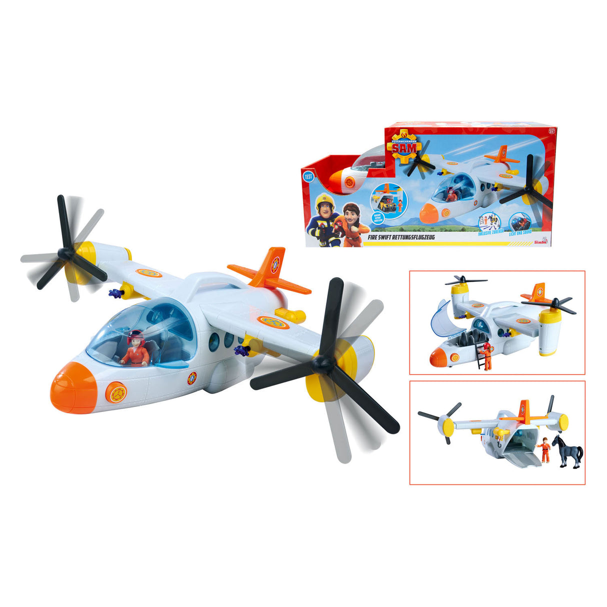 Simba -Feuerwehrmann Sam Swift Rescue -Flugzeug