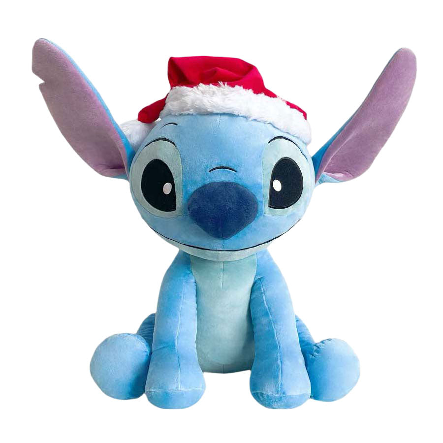 Disney Stitch Kuscheltier aus Plüsch mit Weihnachtsmütze, 50 cm