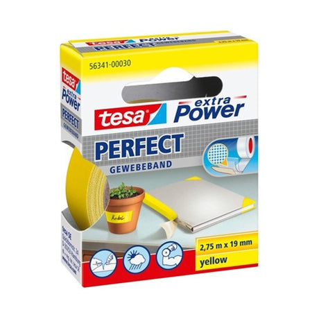 Tesa Perfect 56341-00030-03 Textilband Extra Power Gelb (L x B) 2,75 m x 19 mm 1 Stück