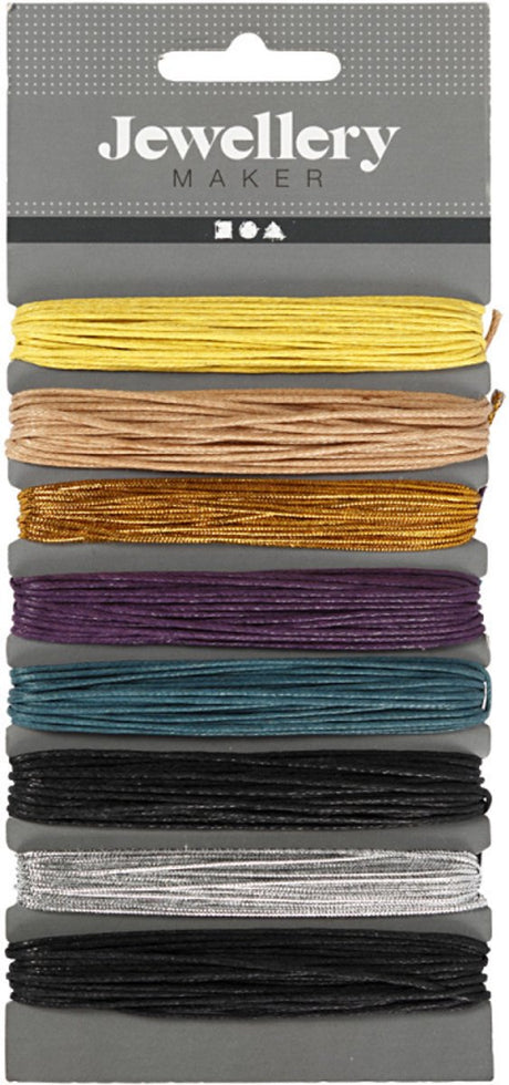 Kreativfirma Baumwollkabel verschiedene Farben, 8x5m