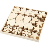 Creativ Company Ornamente, Größe 9-11 cm, Stärke 4 mm, 90 Stück 1 Box