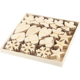 Creativ Company Ornamente, Größe 9-11 cm, Stärke 4 mm, 90 Stück 1 Box