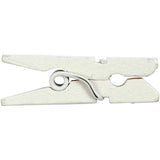 Creativ Company Mini-Wäscheklammern, L: 25 mm, B: 3 mm, weiß, 36 Stück 1 Box