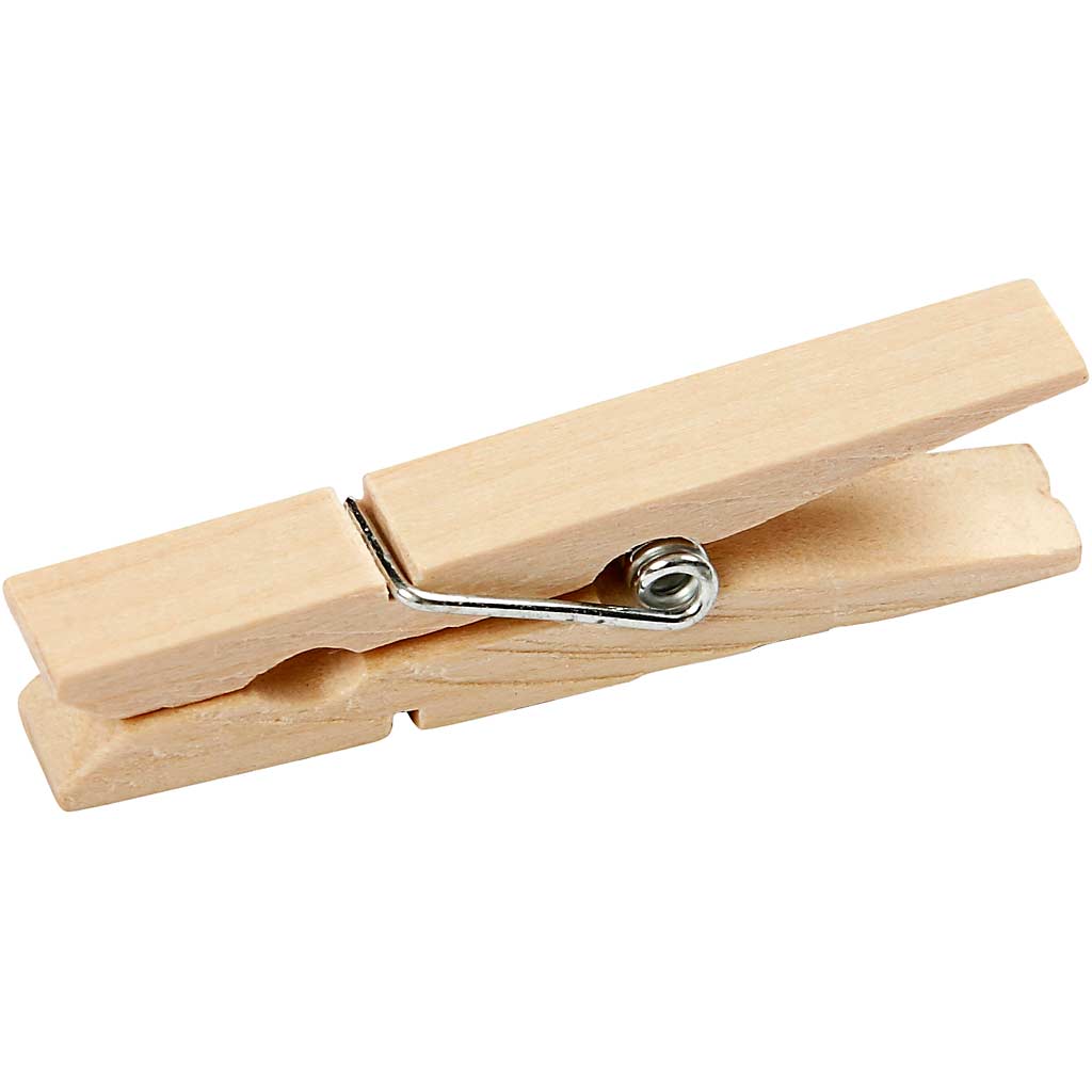 Creativ Company Wäscheklammern, L: 48 mm, B: 6 mm, 50 Stück 1 Box