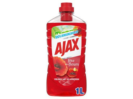Ajax Allzweckreiniger 1000 ml rote Blumen | 4 Stück