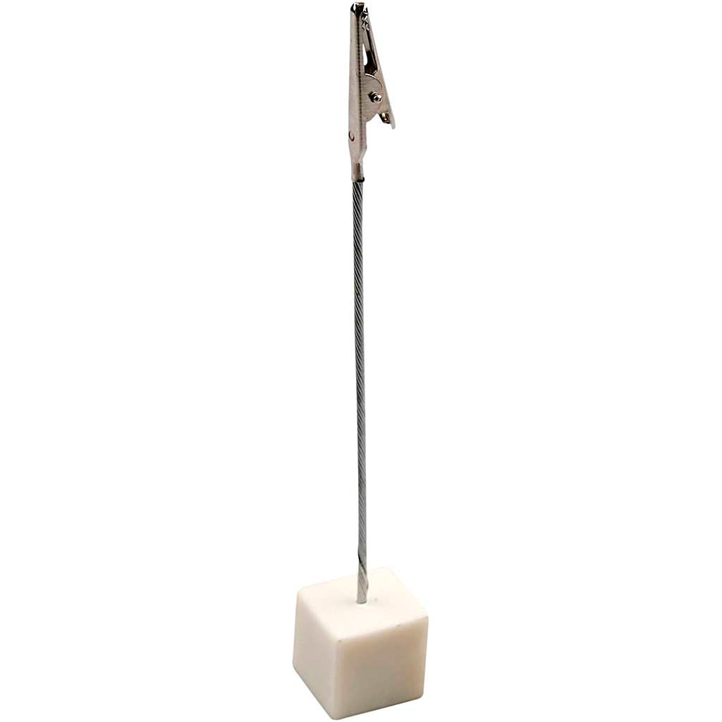 Creativ Company Krokodilklemme auf Sockel, H: 15 cm, Maße 2x2x2 cm, 5 Stück 1 Box