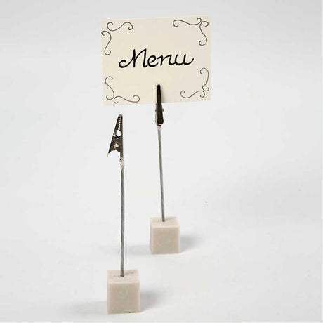 Creativ Company Krokodilklemme auf Sockel, H: 15 cm, Maße 2x2x2 cm, 5 Stück 1 Box