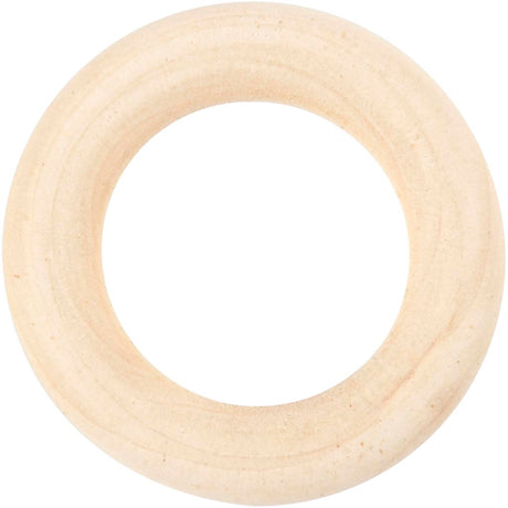 Creativ Company Ring Holz, D 35 mm, 8 Stück, 1 Box