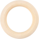 Creativ Company Ring Holz, D 55 mm, 6 Stück, 1 Box