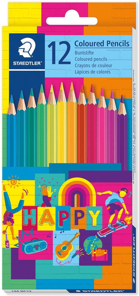 Buntstifte Sans Marque ohne Markenzeichen – Kartonetui 12 Stück Happy