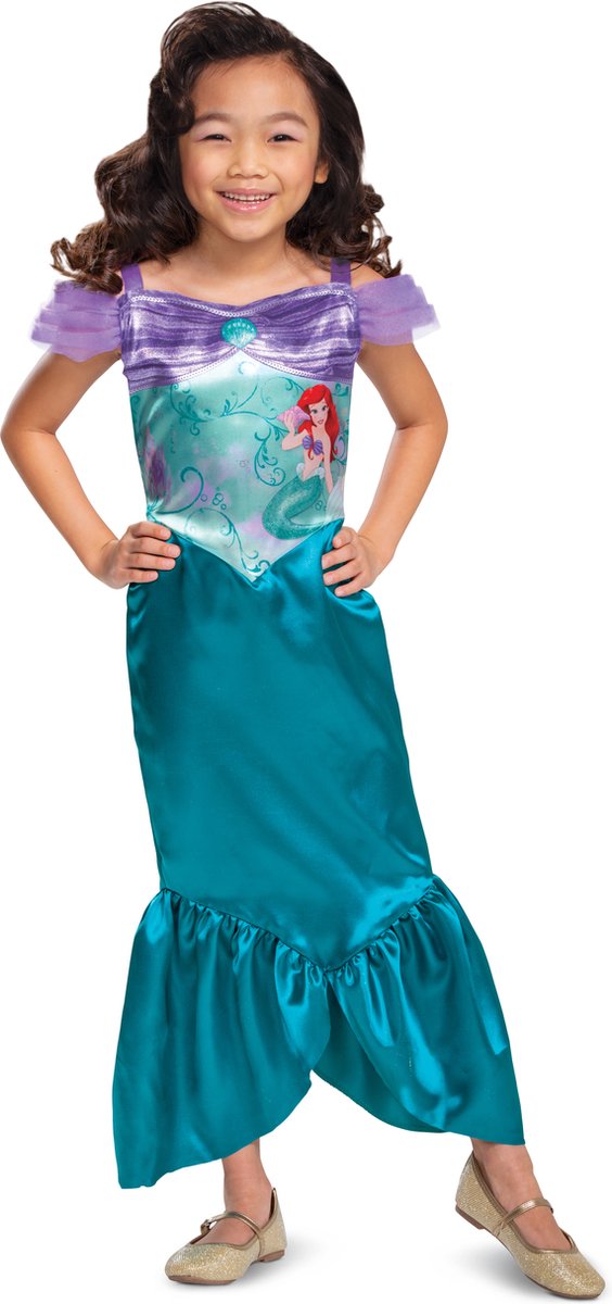 Verkleidung Disney Princess – Die kleine Meerjungfrau, Ariel Basic Plus, Größe S (5 – 6 Jahre), Mädchen