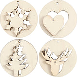 Creativ Company https: www.cchobby.nl 2-in-1-hanging-decorations-d-7-cm-hole size-3-mm-thickness-4-mm-8-piece-1-box