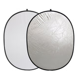 LinkStar Reflexionsbildschirm 2 in 1 R-100150SW Silber Weiß 100x150 cm