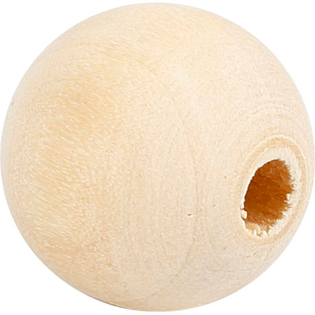 Creativ Company Holzperle, D 15 mm, Lochgröße 3 mm, 20 Stück 1 Box