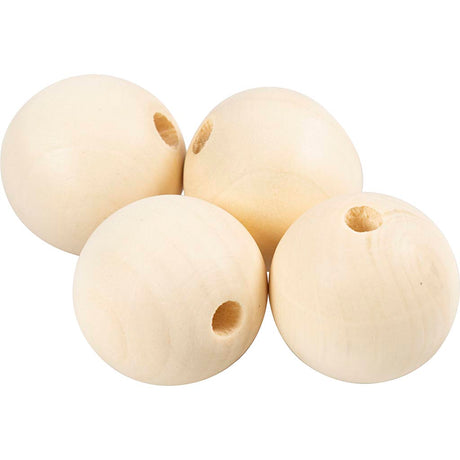 Https: www.cchobby.nl wood-bead-d-30-mm-hole-size-5-mm-4-piece-1-box