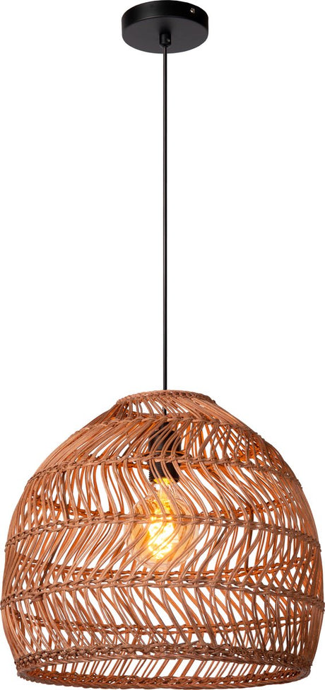Lucide Moloko - Hängelampe - ø 40 cm - 1xE27 - Ockergelb - Japandi