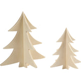 Die Firma Creativ dekoriert Ihre 3D-Weihnachtsbäume aus Holz, 2 Stück.