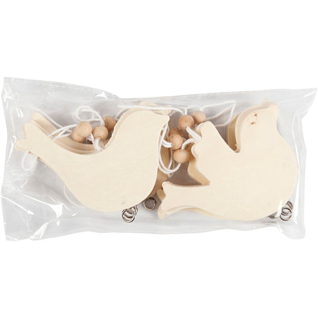 Creativ Company Friedenstaube, Größe 7,5x9,5 cm, Stärke 4 mm, 10 Stück 1 Karton