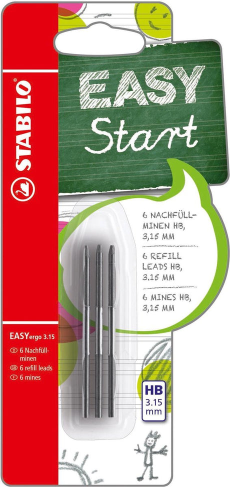 Stabilo easyergo 3.15 Nachfüllungen HB - 6 Stk.