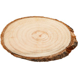 Creativ Company Holzscheibe mit Rinde, Größe 9,5x6 cm, Stärke 6 mm, 12 Stück 1 Box