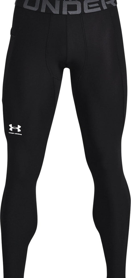 Under Armour UA HG Armour Leggings-BLK Herren-Sporthose – Schwarz – Weiß