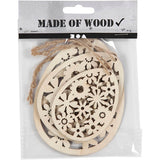 Creativ Company Ornamente, H: 8+10+12 cm, B: 6+7,5+9 cm, Stärke 3 mm, 3 Stück 1 Box