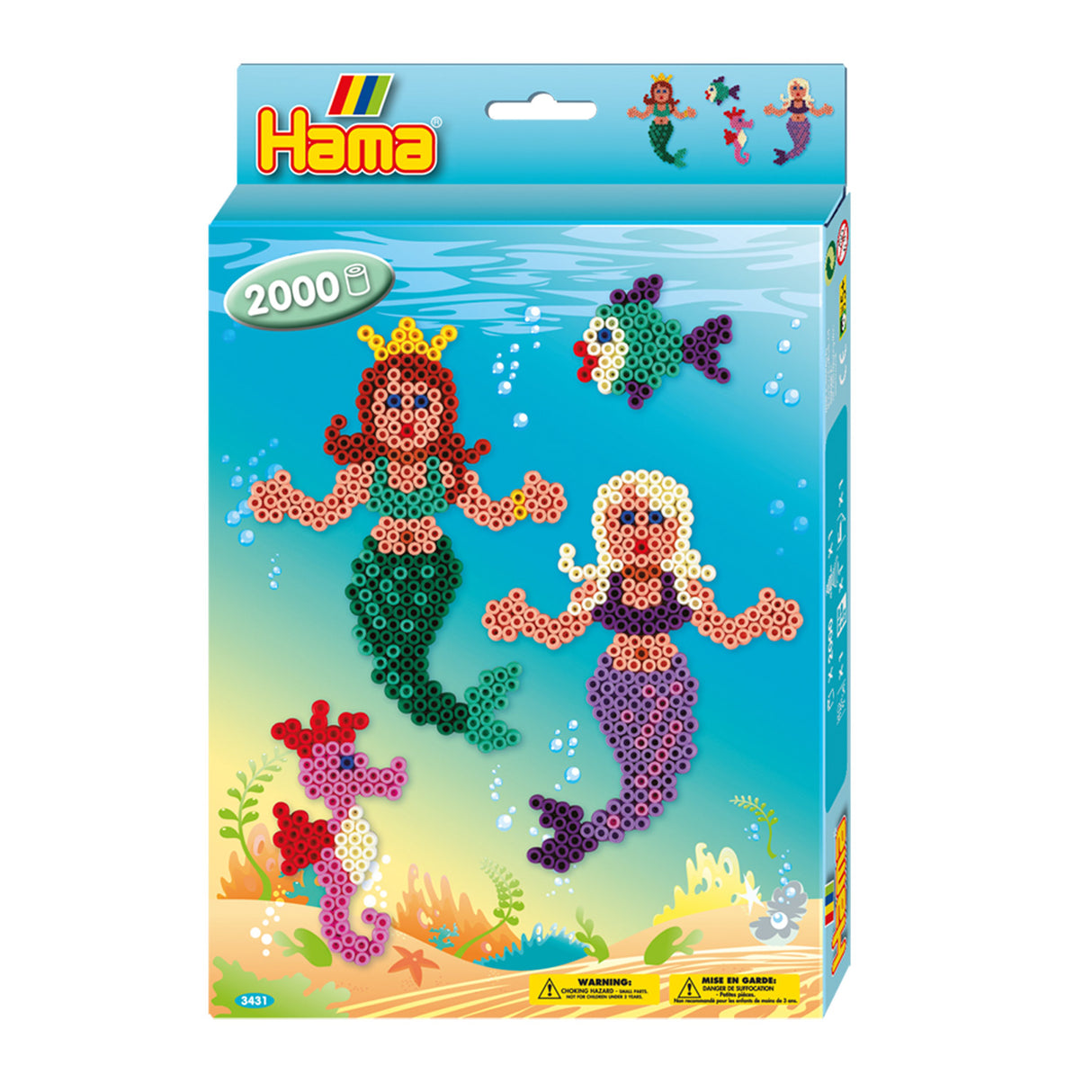 HAMA INTERNING BEAD SET SERMAID, 2000ST.