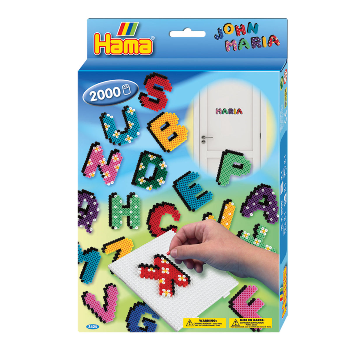 HAMA INTERNING BEAD Set Letters, 2000st.