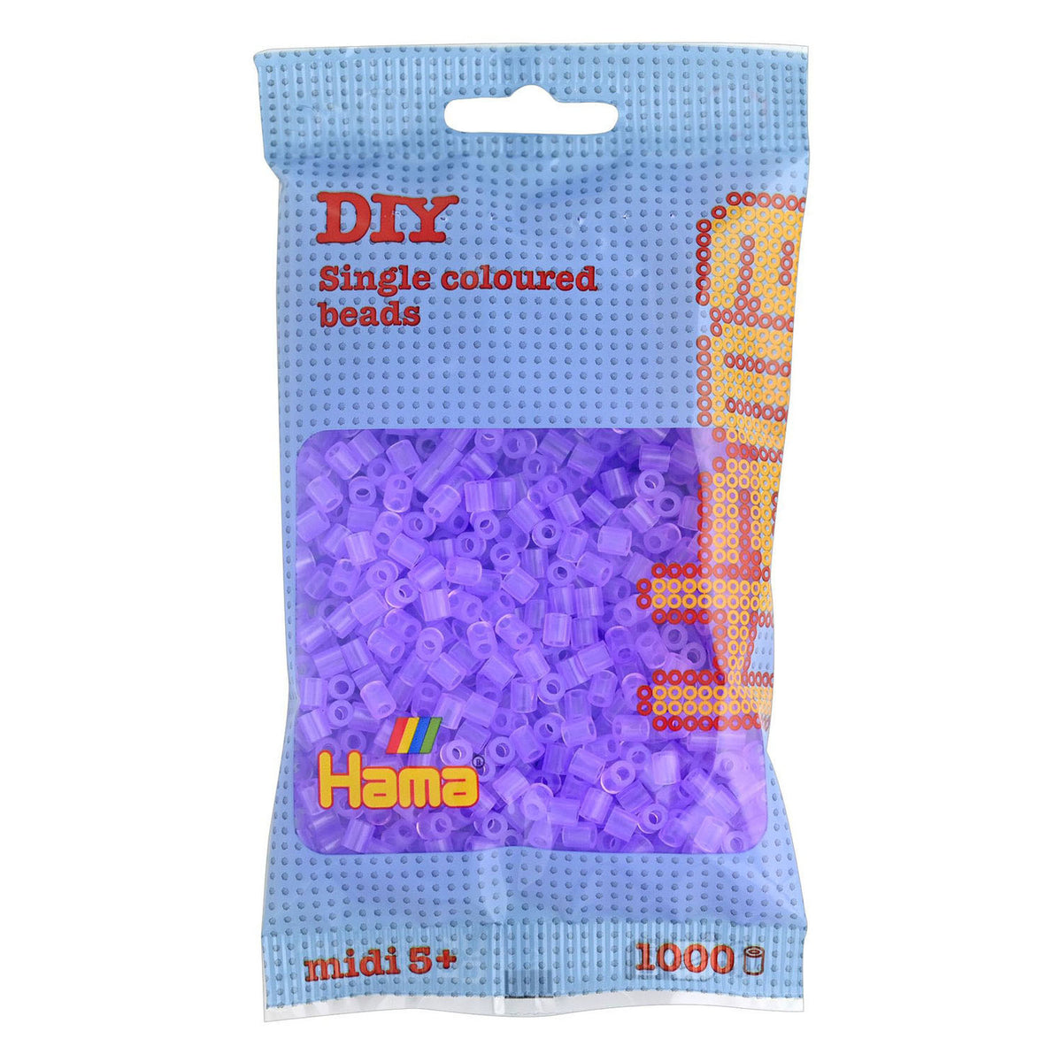 Hama Bügelperlen – 1000 Stück – Flieder transparent