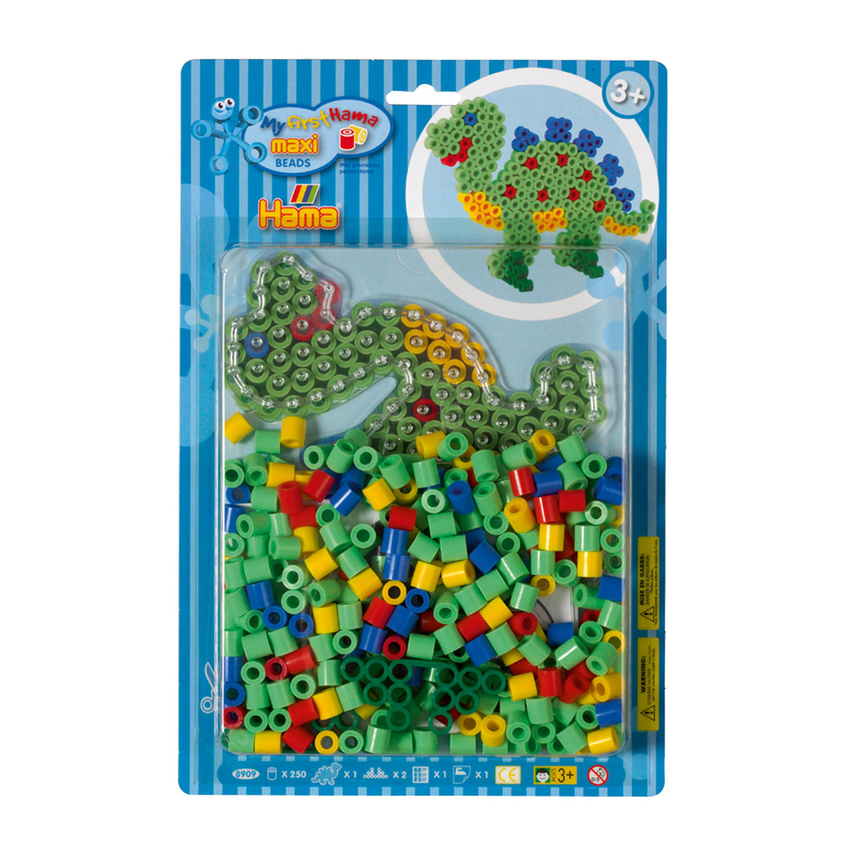 Hama Bügeln Bead Set Maxi - Dino, 250st.