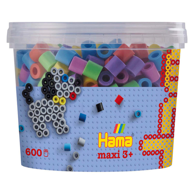 Hama Iron Perlen Maxi in Bak - Pastelmix (050), 600st.