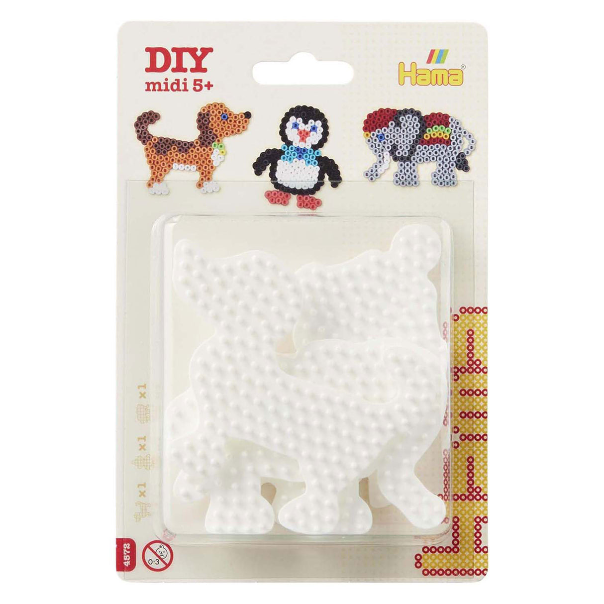 Hama Iron Perle Plates Elephant, Penguin, chien