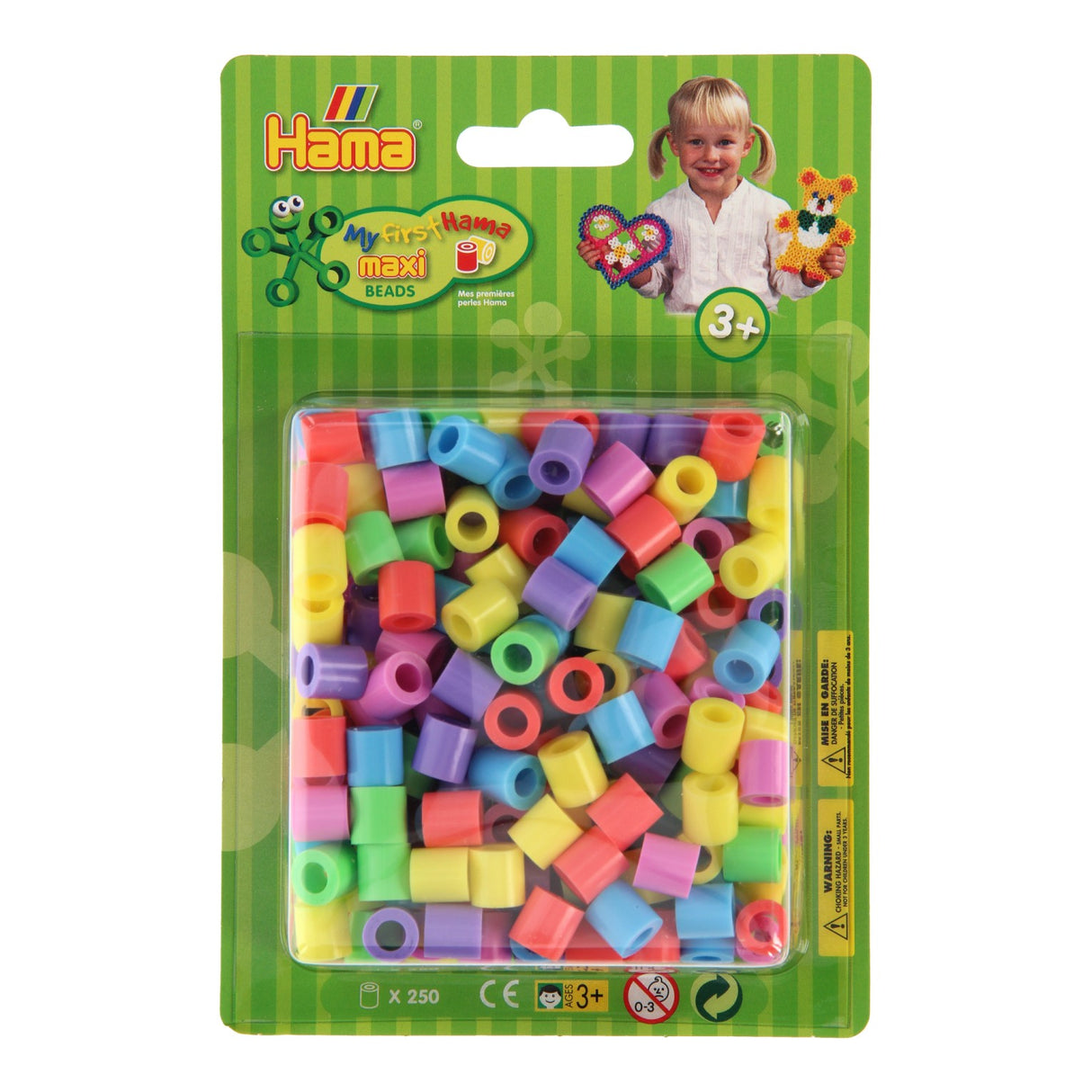 Hama Iron Beads Maxi Pastel Mix (50), 250st.