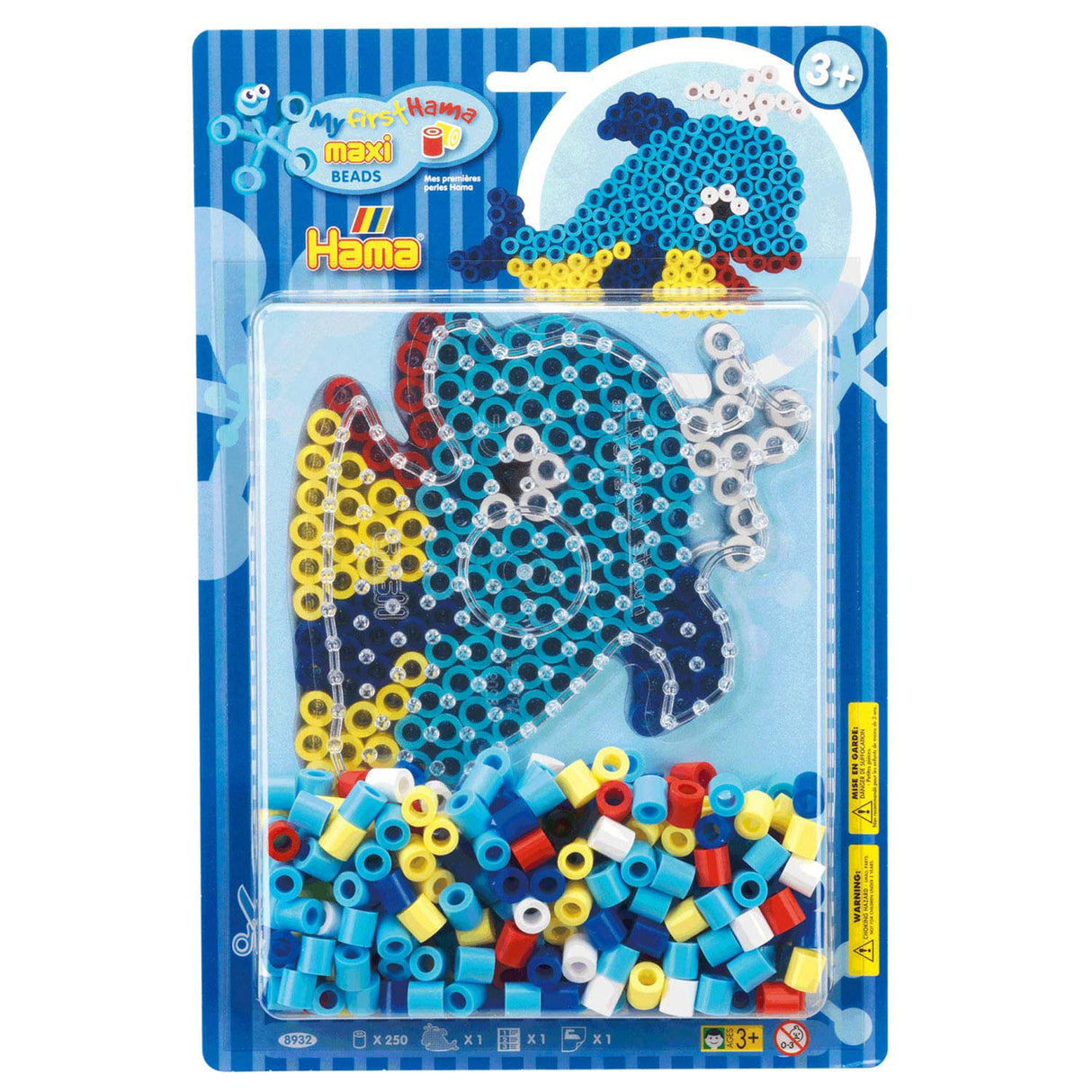 HAMA String Bead Set Maxi Dolphin, 250st.