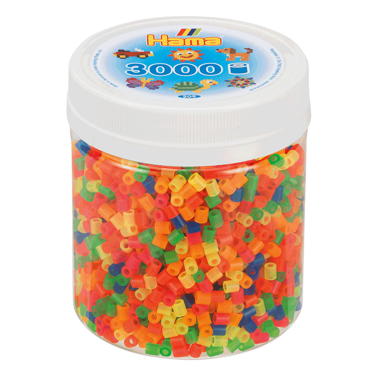 HAMA STRING perles dans le pot Neonmix (51), 3000st.