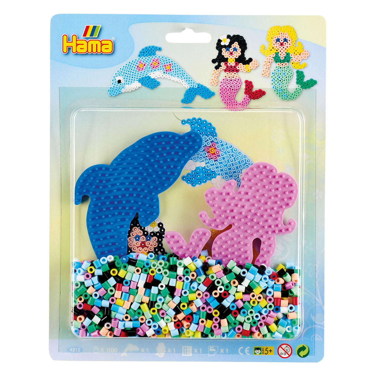 HAMA INTERNING BEAD SIGNE SERMAIRS AVEC DOLPHIN, 1100ST.