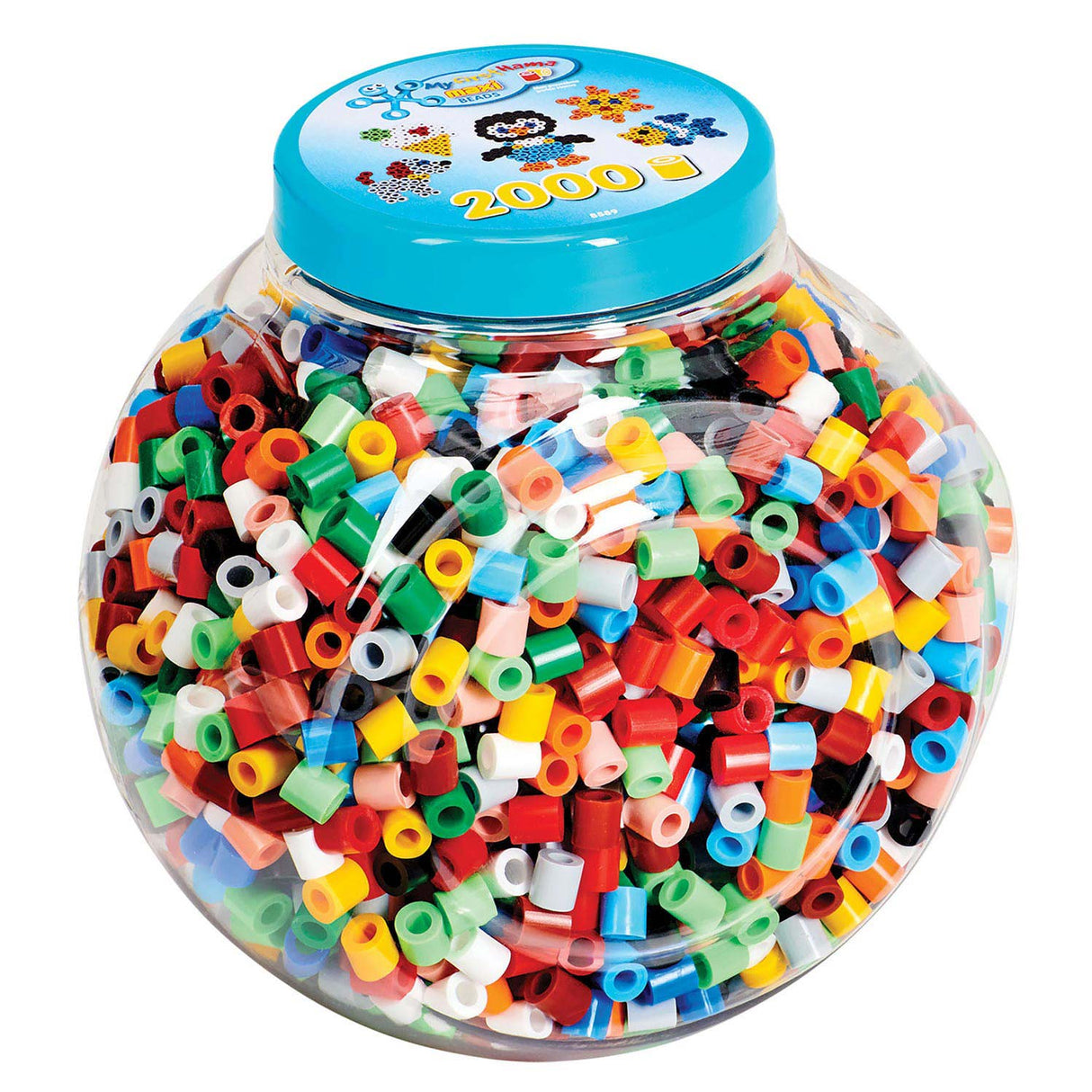Hama Bügelperlen Maxi-Set – 2000 Stück kreativer Perlentopf.