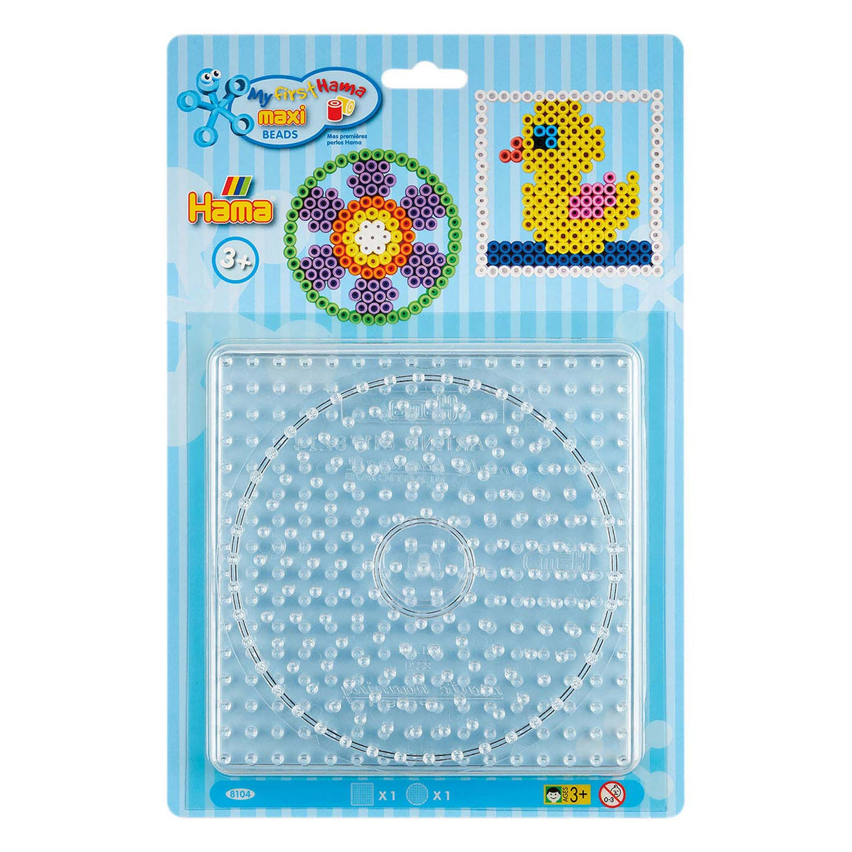 Hama Maxi-Bügelperlenbretter rund und quadratisch