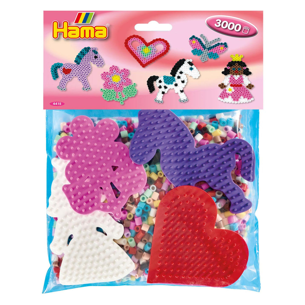 Hama strijkkralenset group pack roze, 3000st.