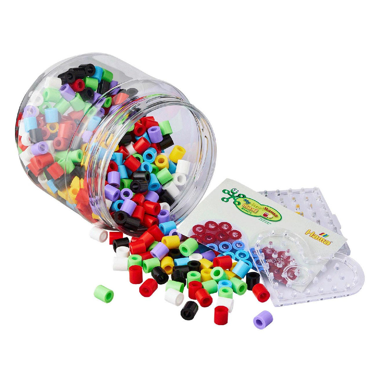 HAMA INTERAGING Perle Set Maxi Square and Heart, 400st.