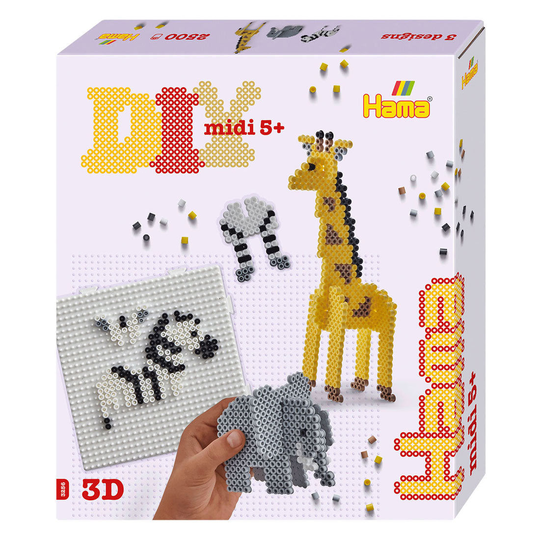 Hama Bügelperlen 2500 Stück 3D-Safari