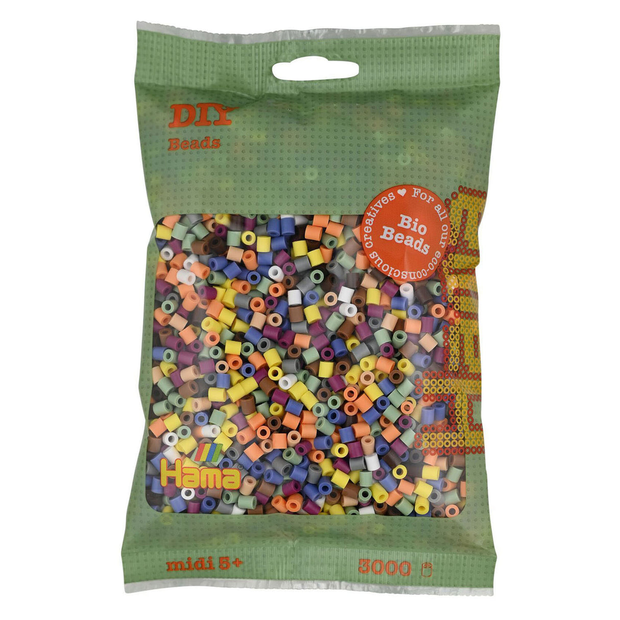 Hama Bio String Perlen - Color Mix (197), 3000st.