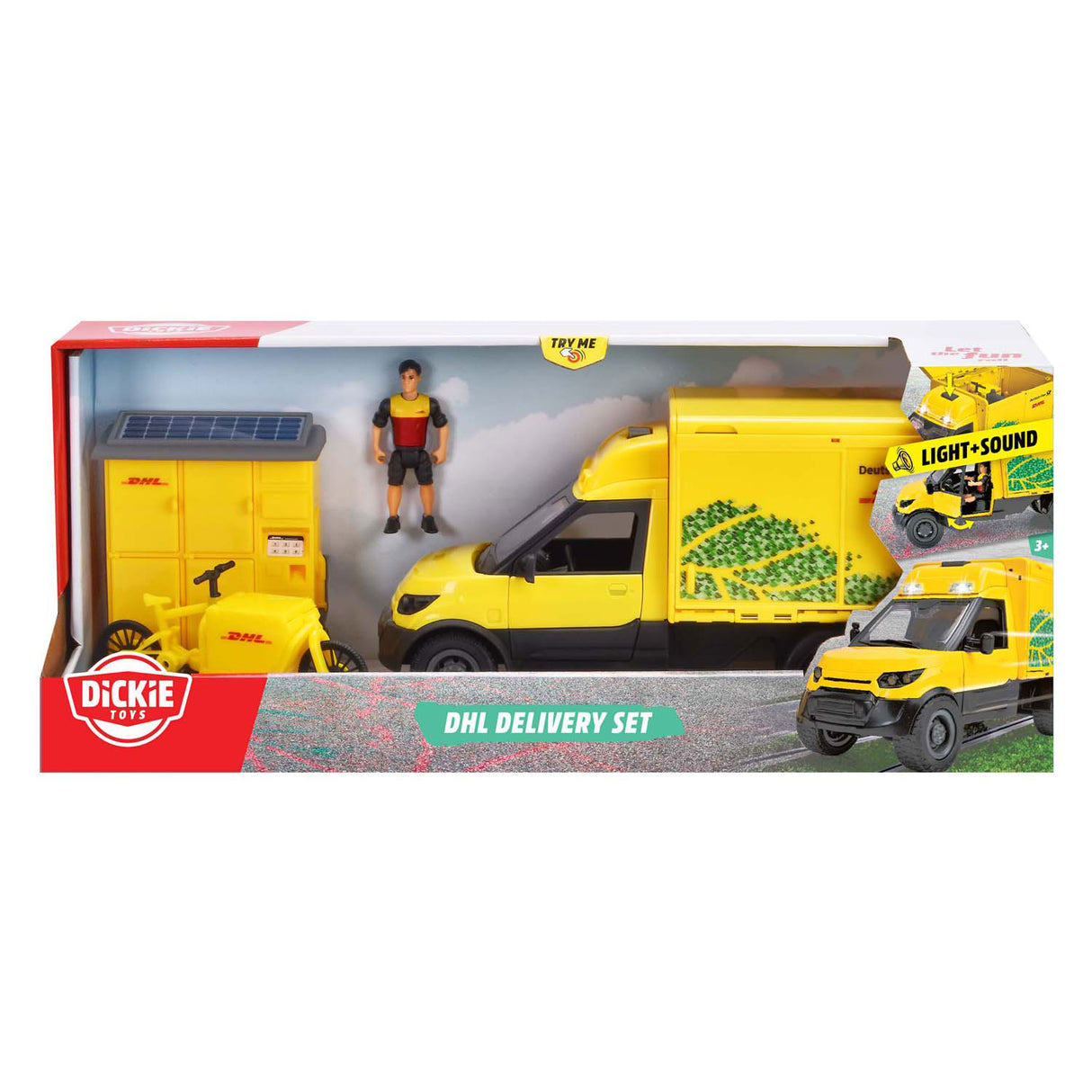 Dickie DHL Paketfahrzeug-Set