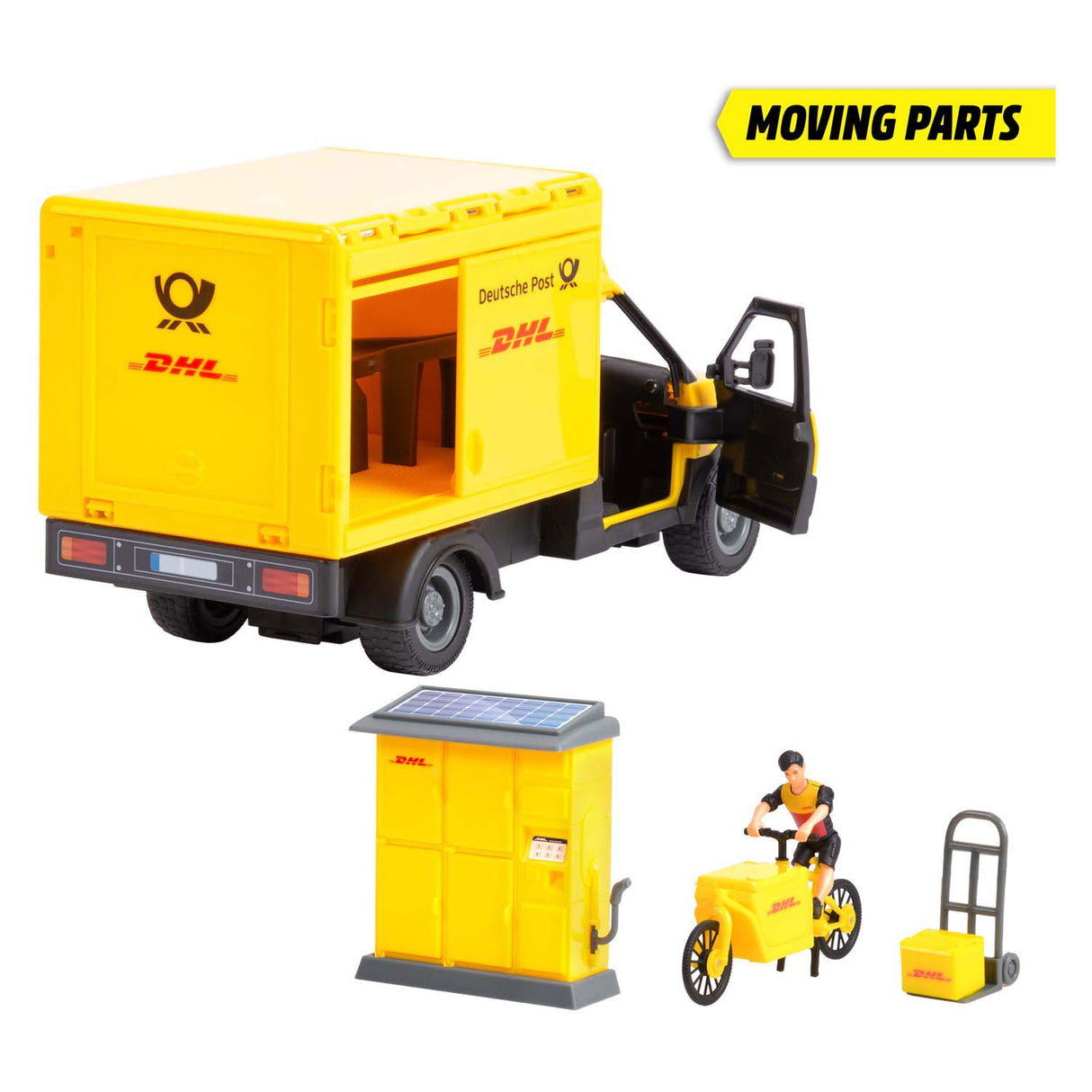 Dickie DHL Paketfahrzeug-Set